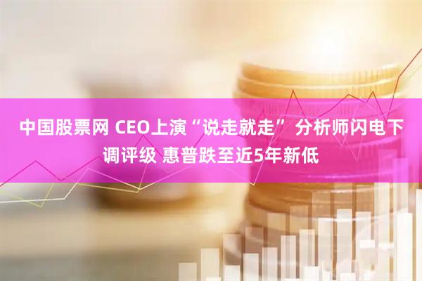 中国股票网 CEO上演“说走就走” 分析师闪电下调评级 惠普跌至近5年新低